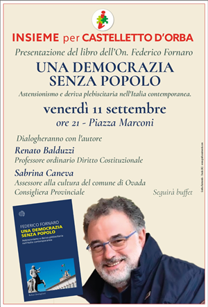 Presentazione libro dell'On. Federico Fornaro