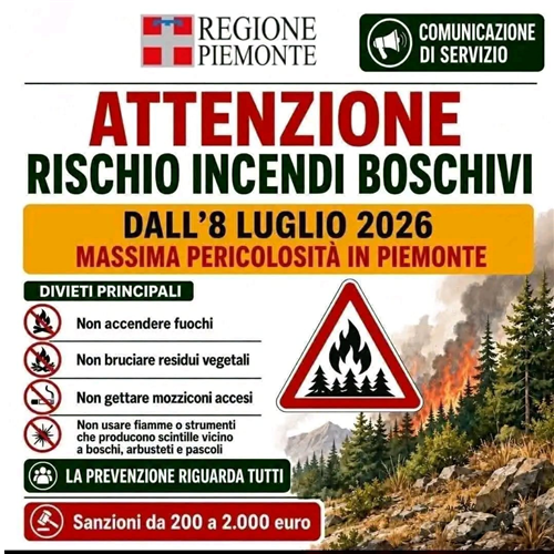 Rischio incendi boschivi